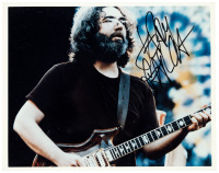 Color photograph signed by Jerry Garcia