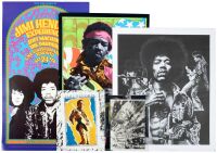 Seven posters and two smaller Jimi Hendrix prints