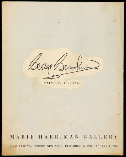 George Gershwin: Painter. 1898-1937
