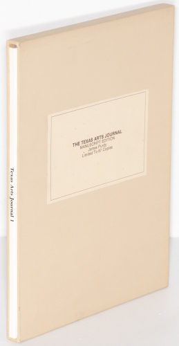 The Texas Arts Journal: Manuscript Edition