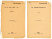 Two author's offprints of papers by noted scientists on the Morley-Michelson Experiment