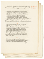 Untrimmed proof signatures from the Kelmscott Press edition of Keats' Poems
