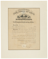 Document signed by Governor Rutherford B. Hayes