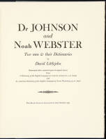 Dr. Johnson and Noah Webster: Two Men and their Dictionaries