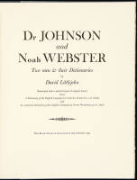 Dr. Johnson and Noah Webster: Two Men and their Dictionaries