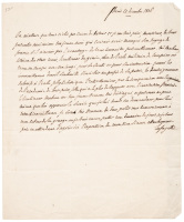 Letter from the Marquis de Lafayette recommending a student at West Point
