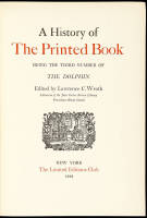 A History of the Printed Book, Being the Third Number of The Dolphin