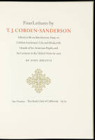 Four Lectures by T.J. Cobden-Sanderson