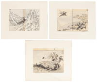Small collection of prints from Fugaku Hyakkei (One Hundred Views of Mt. Fuji)