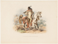 A Blackfoot Indian on Horseback