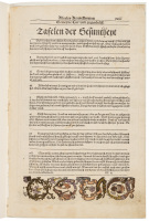 A Leaf from Schachtafelender Gesuntheyt of 1533