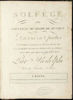 Solfège ou Nouvelle Méthode de Musique. Divisée en 2 parties. La Première contient la Théorie de cet Art, La Seconde les Leçons avec la Basse et les gradations nécessaires pour parvenir aux difficultés