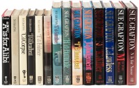 Complete collection of Sue Grafton's Alphabet series books, most inscribed