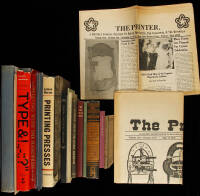 Seventeen volumes on printing and other book arts