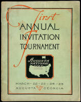First Annual Invitation Tournament, Augusta National Golf Club. March 22-23-24-25, 1934