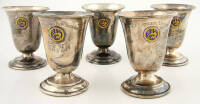 Eleven sterling silver trophy cups
