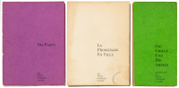 Three accordion-folding artist's books