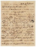 Autograph Letter Signed by a Boston merchant to the leading British wine-sellers of Madeira, months after revolutionary France declared war on England and Spain, with President Washington formally proclaiming strict American neutrality