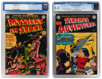 MYSTERY IN SPACE No. 3 [and] STRANGE ADVENTURES No. 7 * Lot of 2 DC Comics
