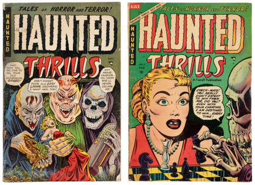 HAUNTED THRILLS Nos. 11 and 16 * Lot of Two Comics