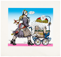 HUP No. 3 "La De Dum" (Infantilized Crumb) Limited Edition Serigraph