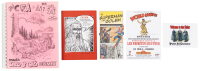 CFA-APA Fanzine No. 35 (Underground Comics) * WEIRDO #18 Signed Print * Three Signed Crumb Cards * Lot of Five Items