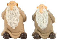 Mr. Natural Resin Statue (Rock City) [and] Vinyl Figure (Kitchen Sink) * Lot of Two Figures