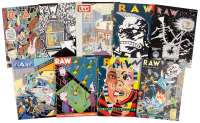 RAW Magazine Volume 1 Complete Set 1-8, Read Yourself RAW [and] Complete Set of 6 RAW One Shots * Lot of 15 Items