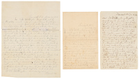 Three letters from a private serving in the Province of Bataan during the Aguinldo Filipino Insurrection against U.S. colonial domination