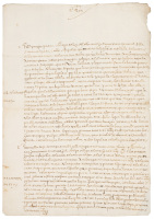 Document issued by Juan Su&aacute;rez de Carvajal, Bishop of Lugo, of the King's Council, ordering that all the Mercury from the Almad&eacute;n mines be sent to the Indies to be used in the extraction of silver from ore