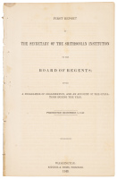 First Report of The Secretary of the Smithsonian Institution to the Board of Regents