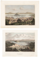 Two hand-colored steel engravings of San Francisco
