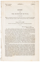 Report from the Secretary Of War&hellip;in Relation To The Selection Of A Site For A Fort On The Western Frontier Line Of Arkansas