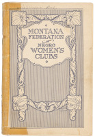 Proceedings of First Session of the Montana State Federation of Negro Women's Clubs...