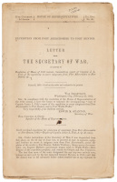 Expedition from Fort Abercrombie to Fort Benton. Letter from the Secretary of War...transmitting report of Captain J.L. Fisk, of the expedition to escort emigrants from Fort Abercrombie to Fort Benton, etc.