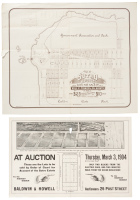 Map of Sutro Heights. Lots for Sale... [with] Peremptory Sale at Auction...the Estate of Adolph Sutro