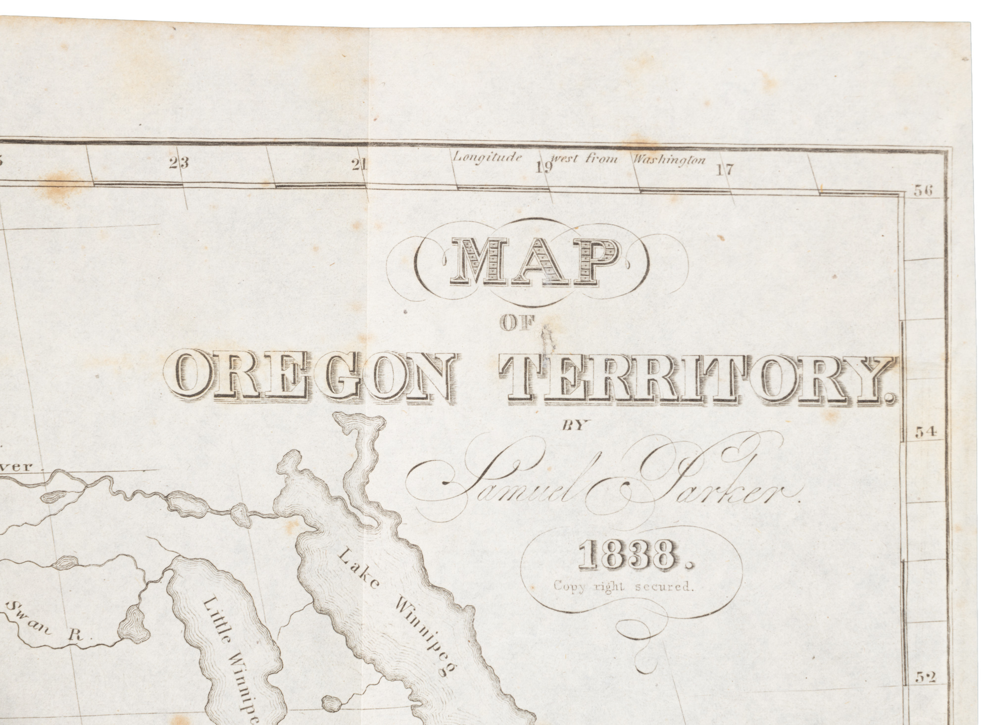 Map of Oregon Territory