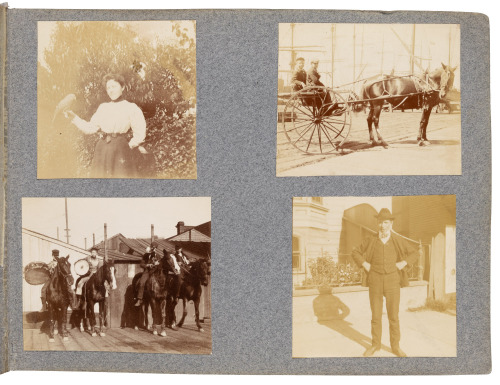 Photograph album of early 20th century San Francisco Bay Area life