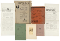 Books and pamphlets relating to the Franklin Typographical Society of Boston