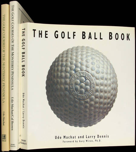 3 volumes on golf by Udo Machat, 2 signed