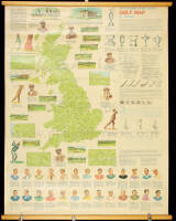 Bartholomew Sport Series Golf Map of Britain