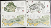 Golf course maps - signed by J.P. Izatt, golf course architect - and signed by professional golfers