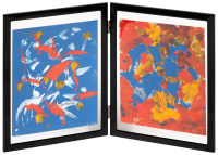 Diptych: Two paintings by Neei Cherkovski