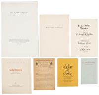 Eight broadsides, keepsakes, and pieces of Robinson Jeffers ephemera