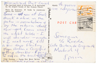 Hunter S. Thompson handwritten postcard, 1962