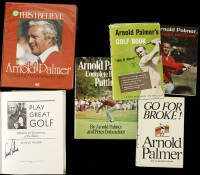 Six volumes by Arnold Palmer - All Signed