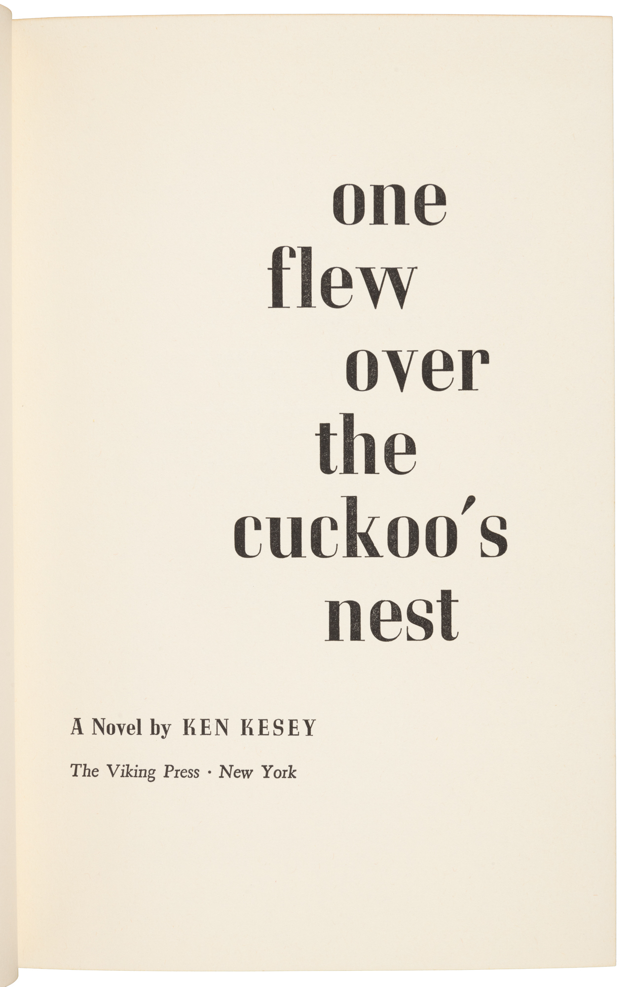 One Flew Over the Cuckoo's Nest