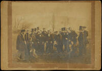 Early photograph of a group of Scottish golfers