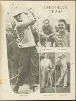1947 Ryder Cup Official Program - signed by 12 players