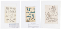 Three prints by Kawamura Bunpō